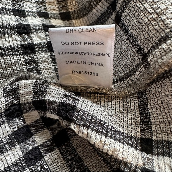 Current Air Plaid Sleeveless Dress S Gray Black - Picture 15 of 15